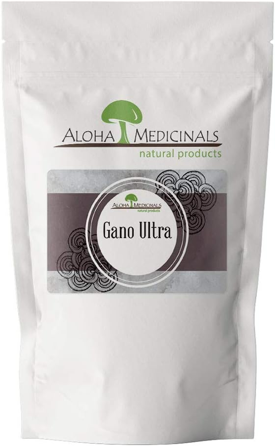 Aloha medicamente Gano Ultra, supliment de ciuperci organice certificate, supliment de sănătate naturală, sac de 1 kg pulbere