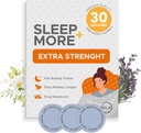 Petice de somn Extra Putere pentru adulţi - 5 mg Melatonin Patch cu GABA, Magneziu şi Root Valerian - Dispozitiv de dormit pentru insomnie, Relaxare şi Reduce Oboseală - Ajutor de somn Eliberare lentă - 30 Petice