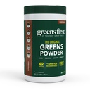 Greens First Original Greens Powder - 49 Superfoods - Ecological Fruits & Veggies - Prebiotics, Probiotics & Digestive Enzymes - Antioxidant Smoothie - Dairy Free, Vegan, Non-GMO (Chocolate, 30 Servings)