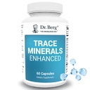 Berg Trace Minerals Complex îmbunătățit - Complet cu 70+ Minerale Inclusiv 10 mg de zinc - Supliment alimentar - 60 capsule