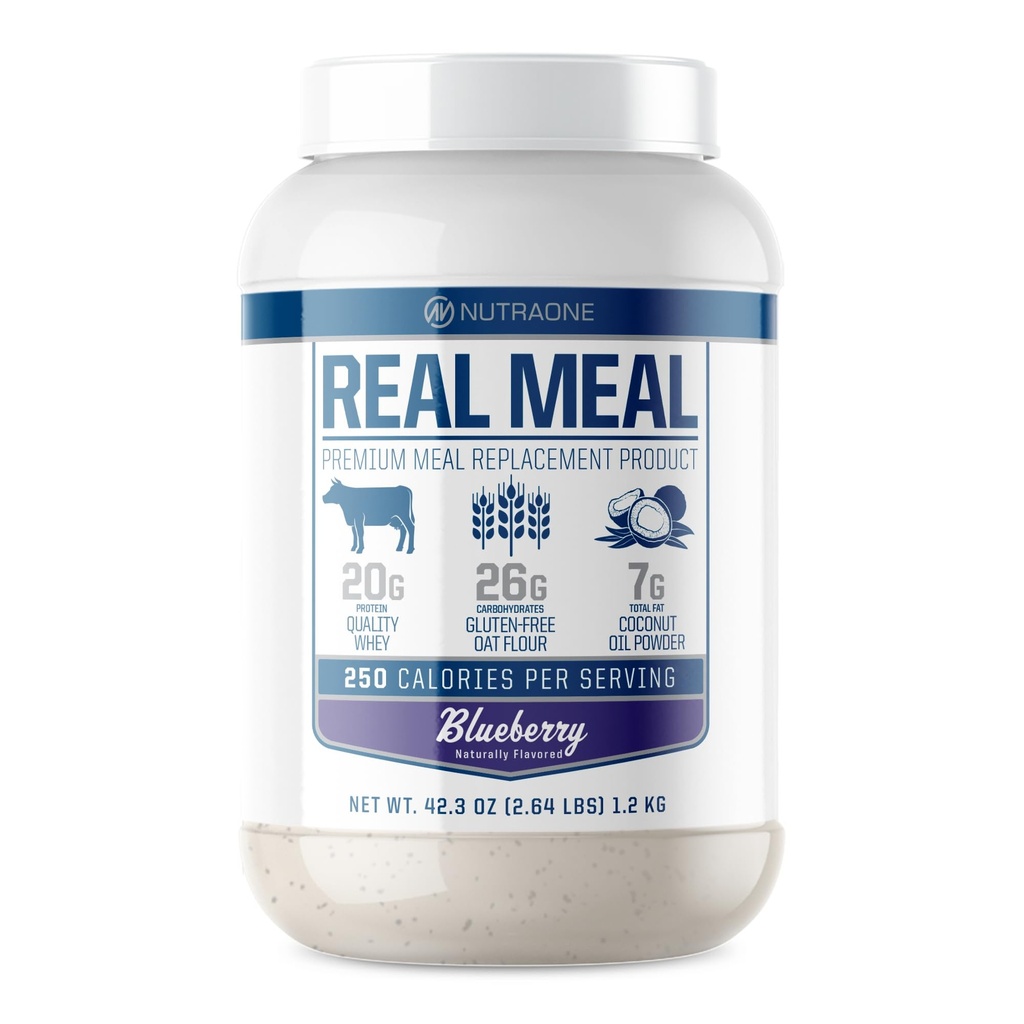 Mese reale de NutraOne - Pudră perfectă de schimb de masă pentru zi cu zi În fiecare zi Înscrieți-vă la proteine, ulei de nucă de cocos, și Ovăz Gluten-Free