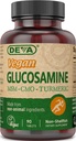 DEVA Vegan Glucosamină MSM & OCP, OCP, Extract de turmeric, Extract de Boswellia cu ingrediente non-animale, 90 comprimate