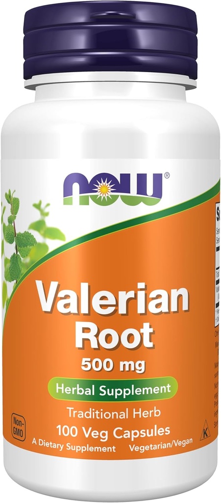 Suplimente acum, Root Valerian (Valeriana officinalis) 500 mg, Supliment vegetal, 100 Capsule Veg