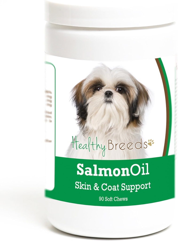 Rase sănătoase Shih Tzu Somon ulei Soft Chews 90 Count