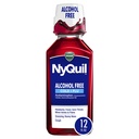 Vicks NyQuil, Alcohol Free, Tuse, Rece & Flu Relief, Sore Throat, Fever & Congestion Relief, Berry, 12 Fl Oz