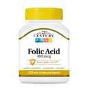 21st Century Folic Acid 400 mcg comprimate, 250 Conte