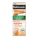 Robitussin Honey DM Max Cough Plus Congestie toracică, Formula Adult - 8 Fl Oz.