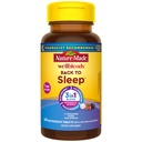 Natura făcut Wellblends înapoi la culcare, doza mai mică Melatonina 1 mg, L teanină 100 mg şi GABA 100mg, Supliment de somn, 40 comprimate de dizolvare rapidă