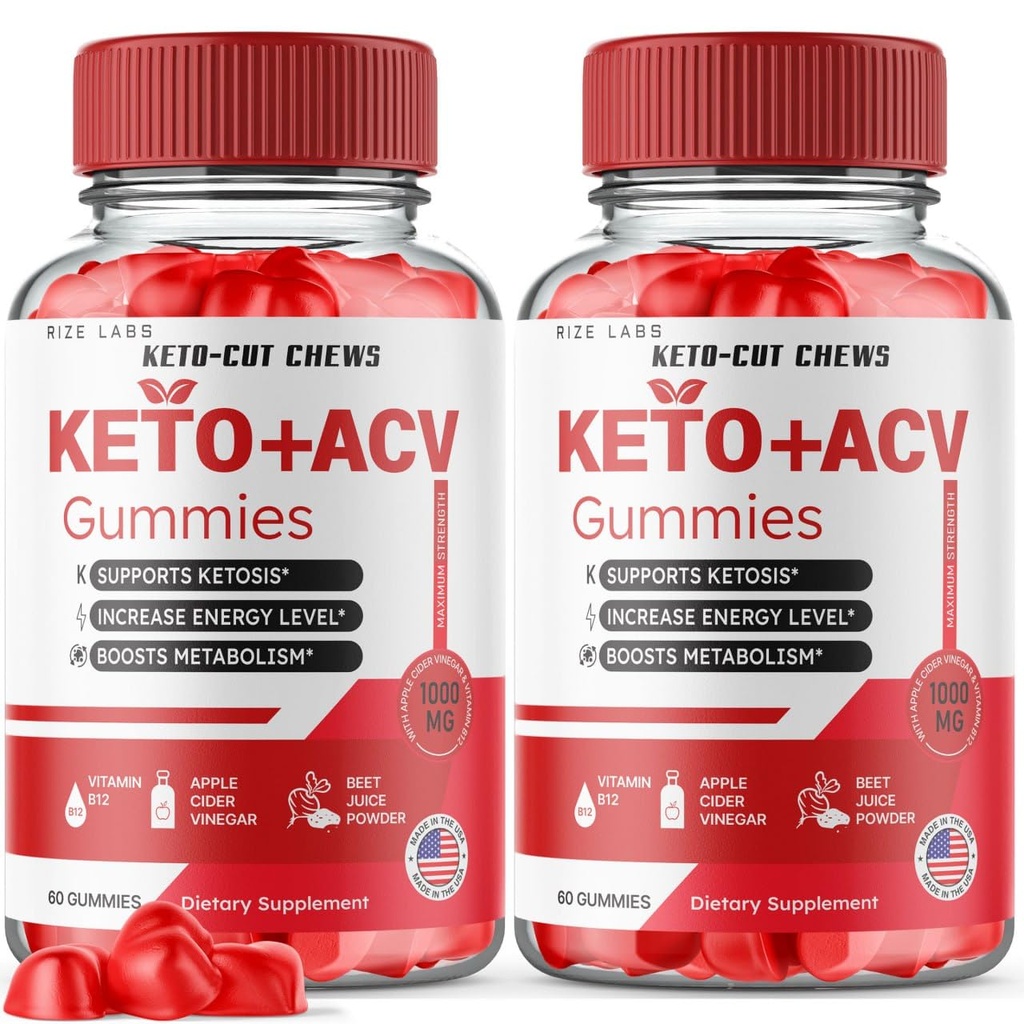 (2 ambalaj) Keto-Cut Chews ACV Gummies - Keto-Cut Chews Premium Keto ACV pentru pierderea în greutate avansată, Keto + ACV Gummy, Keto Cut Chews Suplimentul maxim de putere, KetoCut Chews Recenzii (120 Gumies)