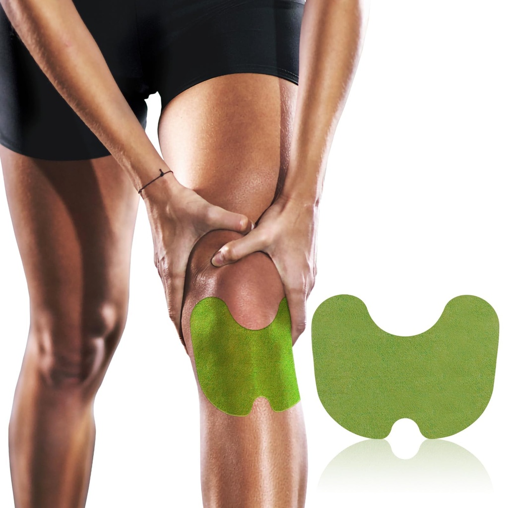Ishancare Knee Patches - 24 Count Warming Herbal Plaster Patch-uri de putere maxima de caldura, 8 ore incalzire Adânc Joint Soreness Soothing Patch pentru genunchi, Back, Neck, Shoulder