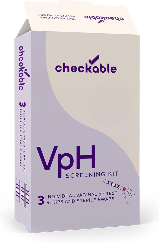 Verificabil Vaginal pH Test Strips, Home Yeast Infecție Kit de testare pentru femei, Ușor de utilizat, Rezultate rapide și exacte pentru sănătatea vaginală - 3 Conte