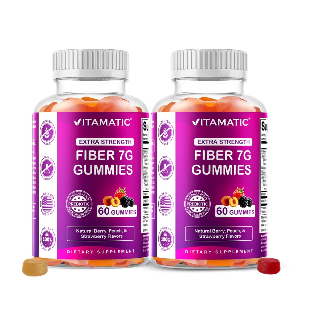 Vitamatic Prebiotic Fiber Gummies pentru adulţi 