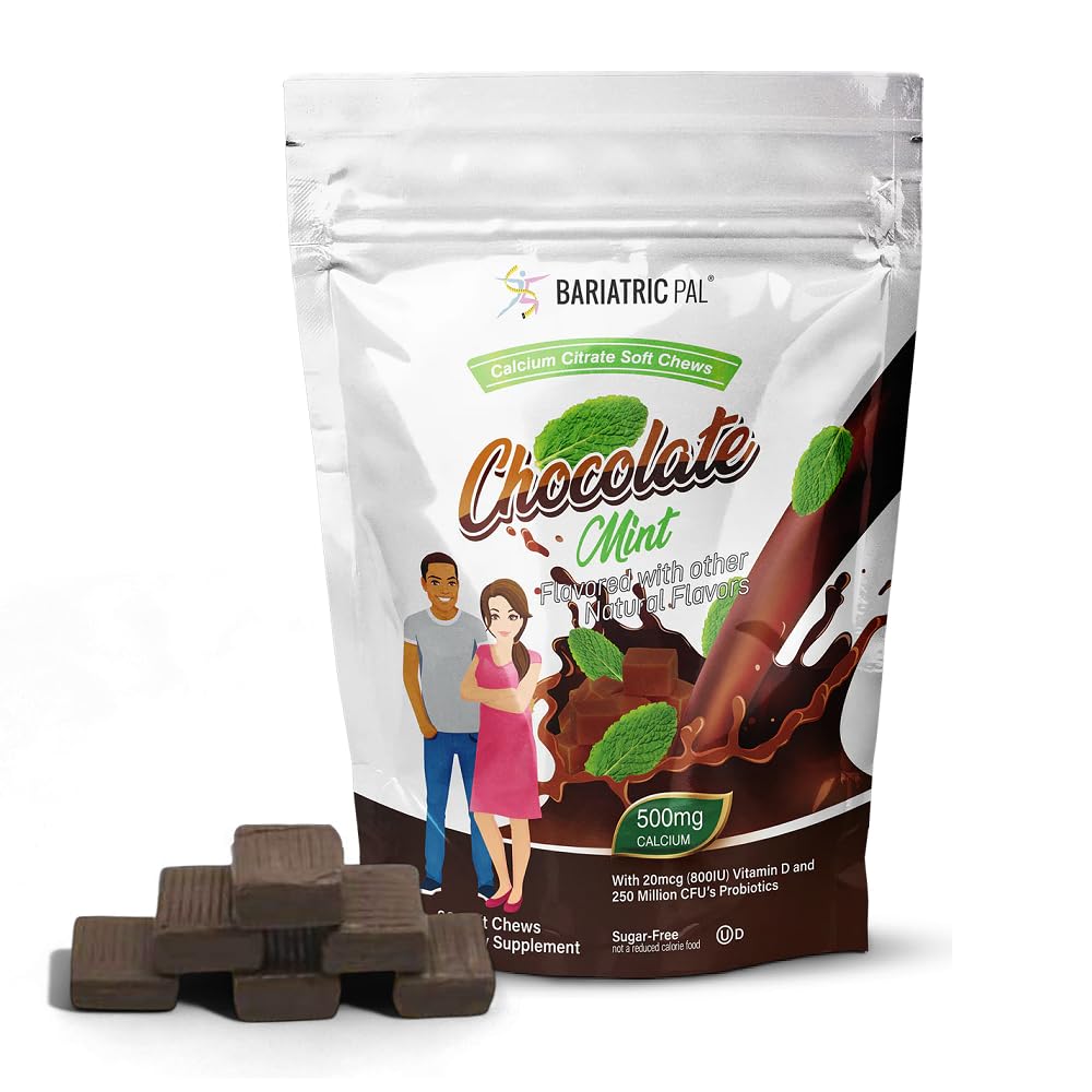 BariatricPal fără zahăr Citrate de calciu Soft Chews 