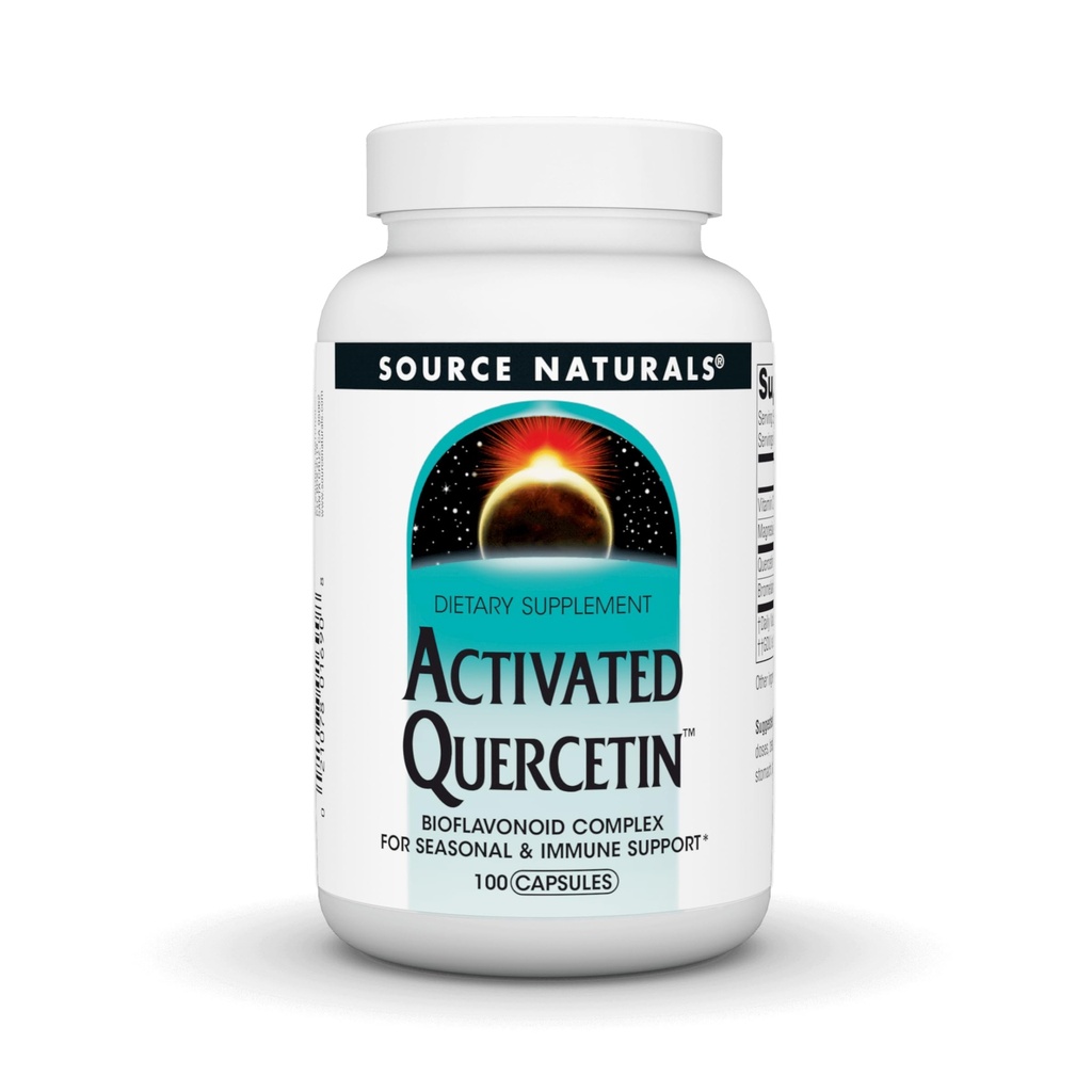 Sursa Naturals activat Querbetin, Bioflavonoid Complex, pentru Suport Sezonier & Immune* - 100 Capsule