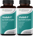 Visibili-T - Supliment de vitamine pentru ochi Sănătate și suport de vedere - Root morcov, crom, bilberry, Ginkgo Biloba, extract de semințe de struguri, Licopen, vitamina A, lutein & Zeaxantină - 60 capsule (Pachet de 2)