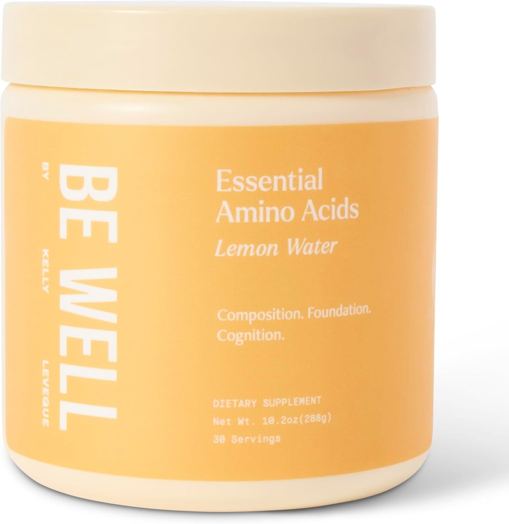 Fi bine de Kelly Essential Amino Acids Lemon pulbere Suplimentul de plante-Based (10.2oz) BCAA 9 EAA