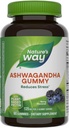 Nature's Way Ashwagandha Gummies, Reduce Stress with Adaptogenic Herb*, 125 mg Per 2-gummy Serving, Berry Flavored, 90 Gummies (Packaging May Vary)
