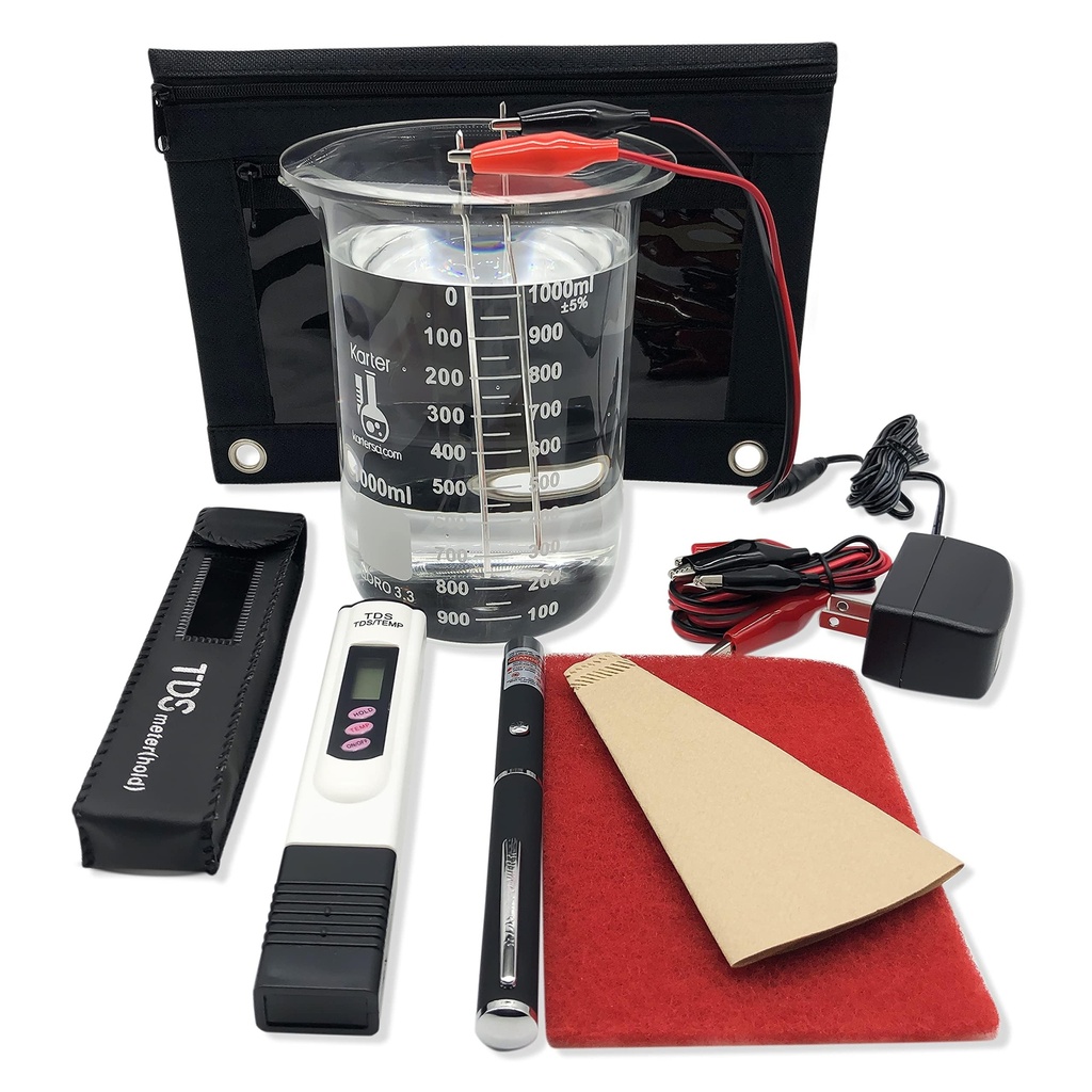 Original Chris C coloidal Silver Generator Kit cu 99.99% fir pur. Doar adauga apa distilata si un borcan!