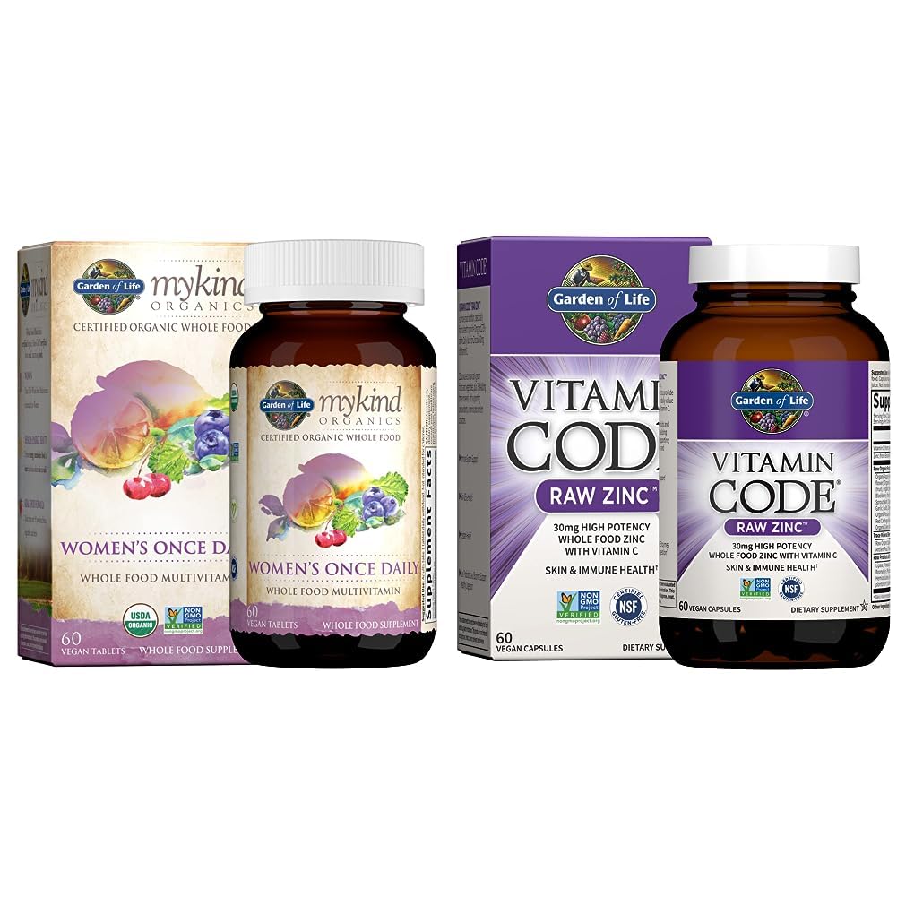 Gradina de viata Femeii Multivitamine si Zinc Supliment Bundle (2 elemente)