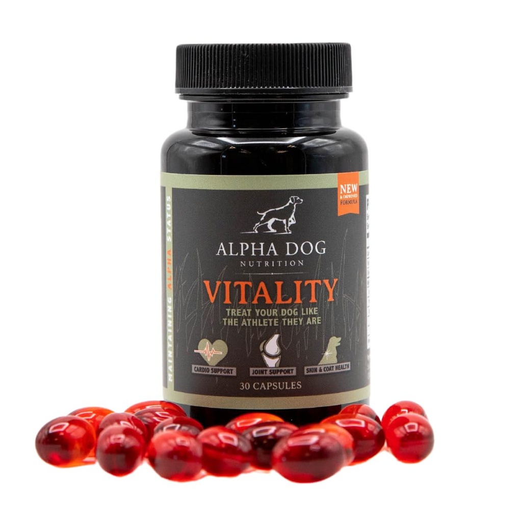Krill ulei pentru câini - Vitalitate de Alpha Dog Nutritie 