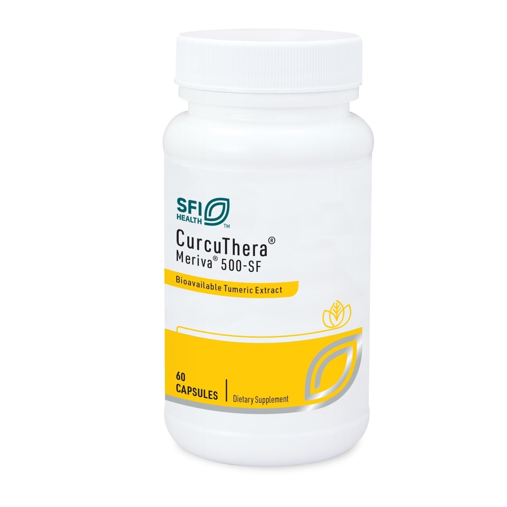 Klaire Labs SFI Health CurcuThera - 500 Milligrams Meriva Curcumin Complex cu 29x mai mare Biodisponibilitatea și patentate Tehnologie de livrare fitozom, Hypoallergenic, Vegan (60 capsule)
