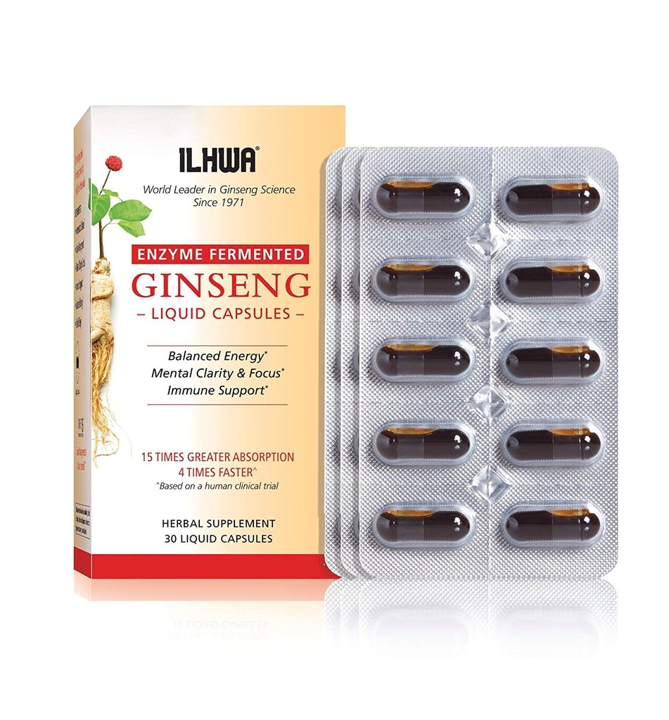 ILHWA Enzyme Ginseng fermentat, 30 capsule lichide
