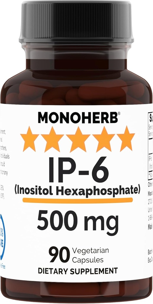 MONOHERB IP- 6 Inositol Hexafosfat 500 mg per capsulă - 90 Veg Capsule