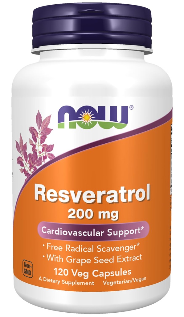Acum Suplimente, Resveratrol natural 200 mg cu extract de vin roșu, 120 Veg capsule