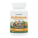 Naturas Plus Parada Animalelor Multivitamine pentru copii masticabile - Aroma portocalie - 90 tablete cu model de animale - promovează sănătatea și bunăstarea - vegetariană, gluten gratuit - 45 Serviri
