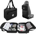 First Aid Bag Gol, Compact și Portable Provizii medicale Organizator cu Compartimente multiple, Sac Trauma de Urgență pentru Travel, Camping, Drumeții, Masina, Călătorie și Home Use, Negru (Doar Bag)