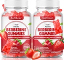 urs moale Berberina cu Ceylon Scorțișoară Gumies Organic Berberine HCL 1500mg pentru metabolism Imun sănătate Berberine fără zahăr Berberine Suplimente cu aromă de căpșuni 120 Conte
