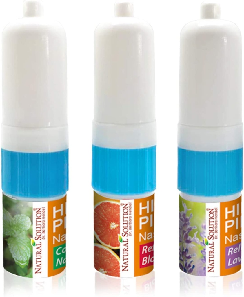 Soluţie naturală Himalayan roz Salt Inhalator Nasal Aromaterapie cu uleiuri esenţiale naturale, Cleans Sistemul respirator, Relief respiratie congestie, -3 ambalaj