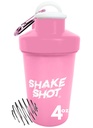 Pink - 4oz Mini Shaker Sticla pentru antrenament pre, Creatina, suplimente mici Scoop (Nu pentru proteine) Clip & Shaker Ball