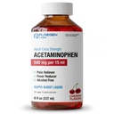 Puregen Labs Adult Rezistenta suplimentara Acetaminofen lichid 500mg/15ml - 8 fl oz Rapid Burst Pain Relieiver / Fever Reductor, Cherry Flavor 