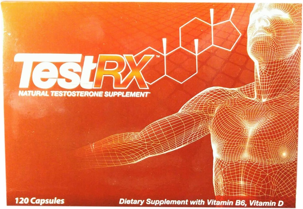 TESTRX Supliment natural testosteron - 120 capsule