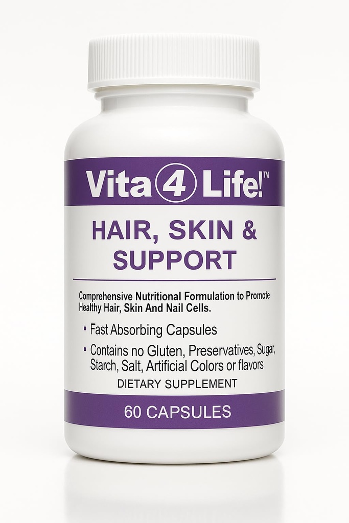 Vita4Life!® Biotin 2000mcg + MSM vitamina de crestere a parului pentru femei si barbati 