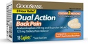 GoodSense Dual Acţiune Acetaminofen şi Ibuprofen (AINS) Tablete, 250 mg/125 mg, Back Pain, 18 Conte