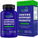 dragostebug PROBIOTICS Suport imun Probiotic zilnic pentru bărbaţi şi femei, 40 Miliarde CFU & 6 Strains, Include vitamina C, zinc & echinacea, 30 capsule, Vegan & non-GMO