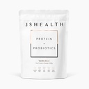 JSHealth Vegan Pea Pudră de proteine cu Probiotice - Vanilla Bean Flavor - Gluten gratuit, non OMG-uri, plante pe bază de proteine Drink Mix, 300g