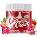 Bovin Colostru Chews Supliment cu probiotice pentru sanatate gutoasa, Blooting, Suport Imun, Piele, Cresterea parului si frumusete - Aroma de capsuni (60 Serviri)