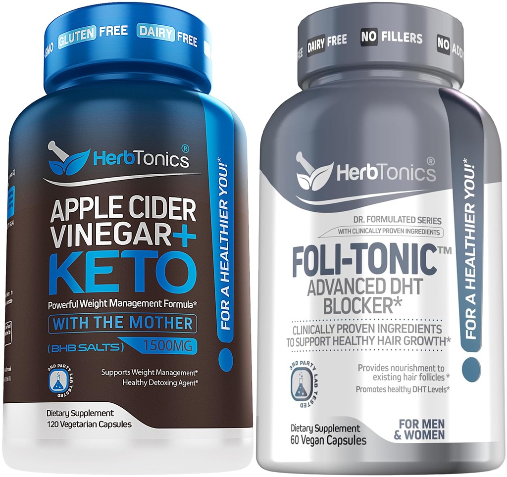 Herbtonics Apple Cidru Oţet Capsule Plus Keto BHB 