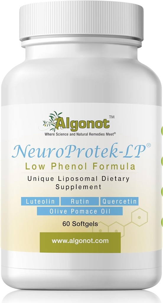NeuroProtek Low Fenol - 60 Soft Gels Combinaţie exclusivă patentată de luteolin şi alţi flavinoizi în ulei de măsline Pomace cu EVOO