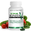 Sursa esenţială Bonita V unghii de păr Vegan şi vitamine de piele pentru femei - 20 Ingrediente active inclusiv Biotin - unghii mai puternice, piele sănătoasă, creşterea părului - 60 EZ-TAB Veggie tablete