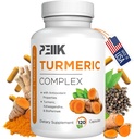 Curcumina turmerica cu Pepper negru & Ashwagandha - supliment Turmeric de înaltă absorbţie Ultra Potent cu 95% Curcuminoide, BioPerine & Ashwagandha - Capsule Turmerice pentru suport comun 120 capsule