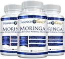 Cercetare verificat Moringa Oleifera - 100% extract pur- 1200 mg per Serving - 60 Conte - 3 luni de aprovizionare