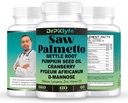 Seminte de dovleac ulei de crestere si par Supliment cu Saw Palmetto pentru femei, DHT Blocker pentru barbati, POSS Prostate Health, Pygeum, Licopen, Mens Health