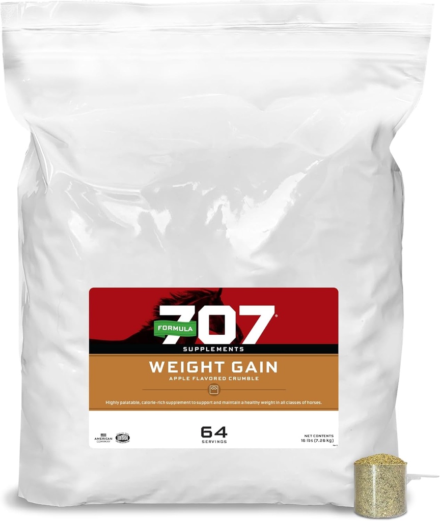 Formula 707 Greutate Gain Powder Equine Supliment, 16lb Refill Bag 