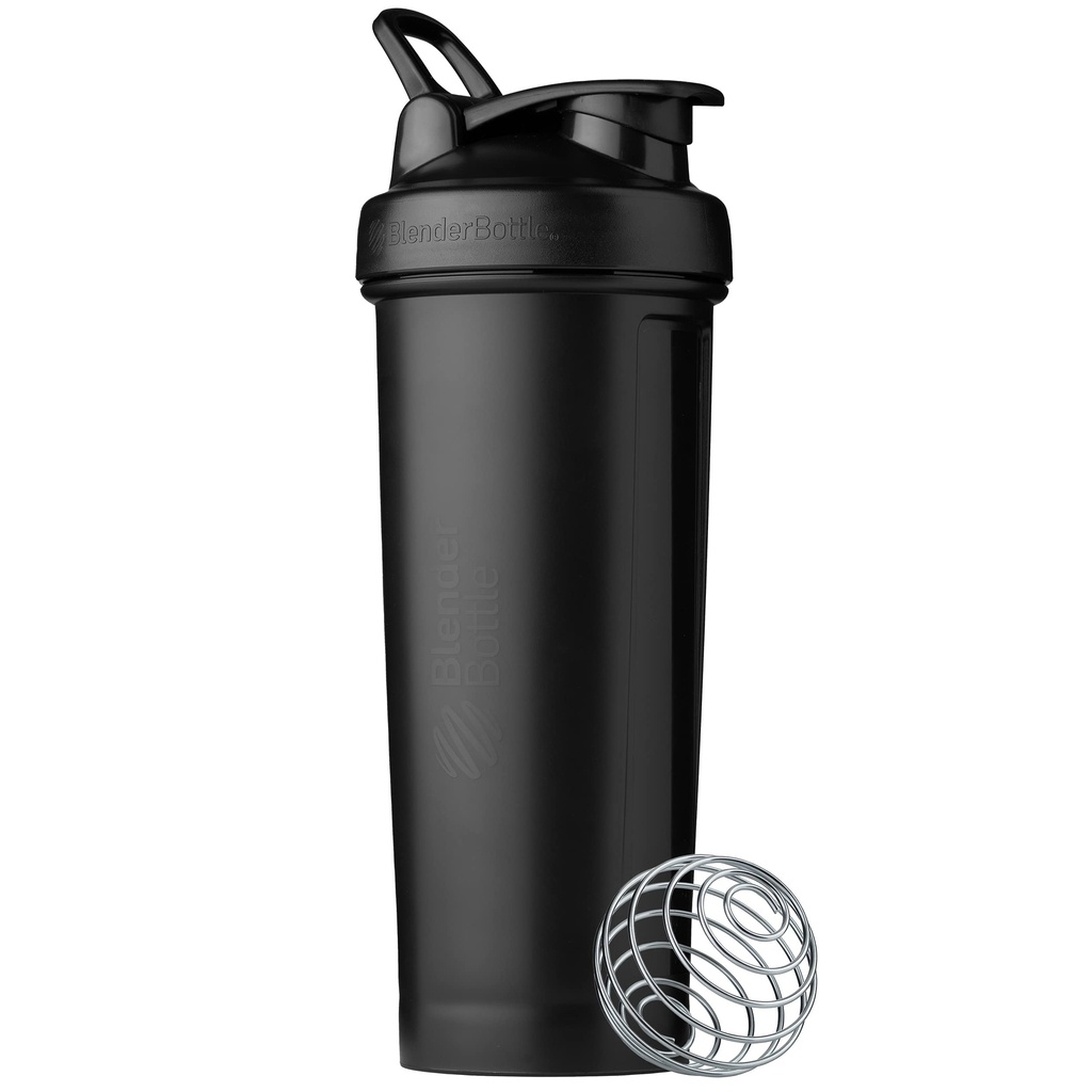BlenderBottle Classic V2 Shaker Sticla Perfect pentru Shake-uri de proteine și Pre Workout, 32-Ounce, negru