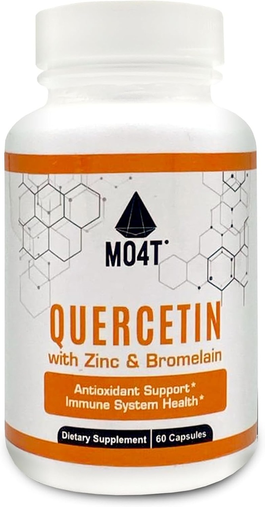 Quercetin & Bromelain cu zinc - Suport antioxidant Sistemul imunitar Sănătate - Supliment alimentar - 60 capsule 1050 mg Formula potent