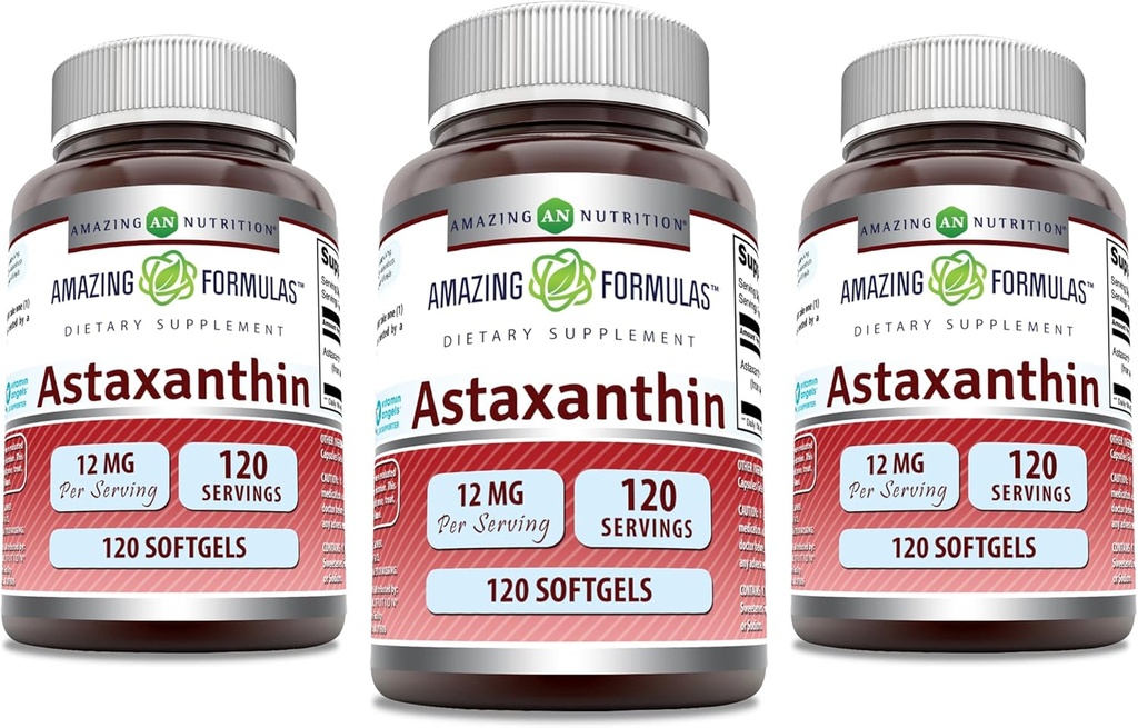 Amazing Formulas Astaxanthin 12mg Softgels Suplimentul 